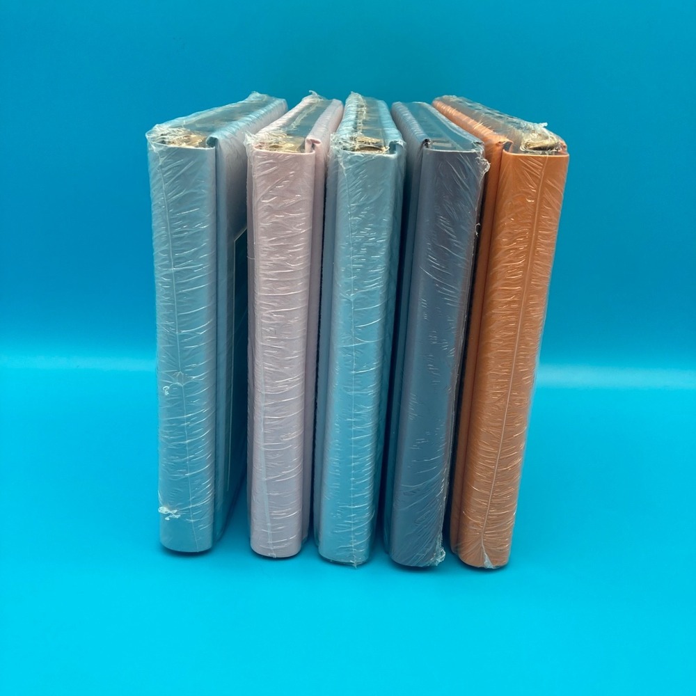 5 Creative Memories Scrapbook Albums 8 x8- Flex-Hinge, Leaf Trio, Lavender NEW